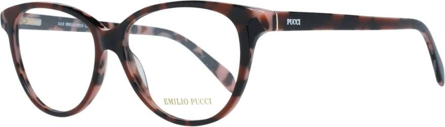EMILIO PUCCI Bruine Damesmonturen Stijlvolle en Trendy Brillen Brown Dames