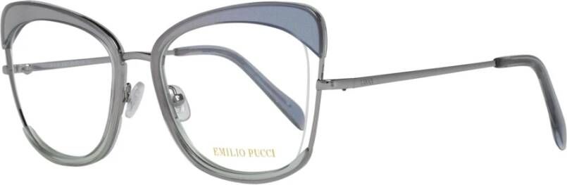 EMILIO PUCCI Grijze Dames Optische Monturen met Merkhoes Gray Dames