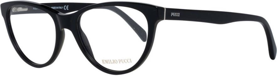 EMILIO PUCCI Stijlvolle plastic optische monturen met flexibiliteit Black Dames