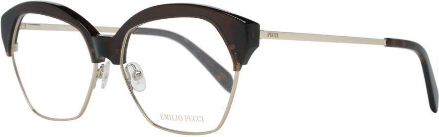 EMILIO PUCCI Bruine Metalen en Kunststof Optische Monturen Brown Dames