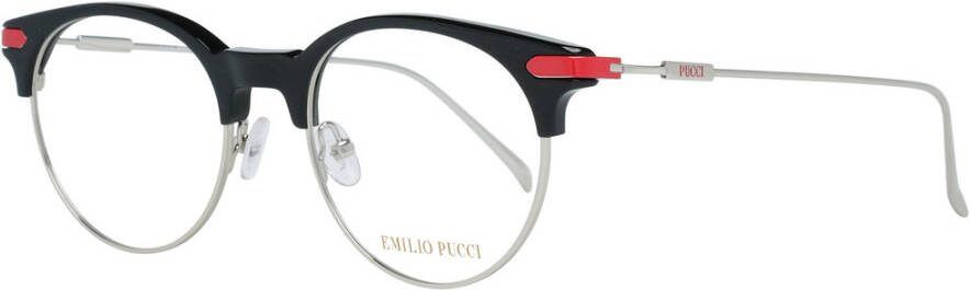 EMILIO PUCCI Zwarte ronde optische monturen voor vrouwen Black Dames