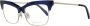EMILIO PUCCI Blauw Goud Full-Rim Optische Monturen Blue Dames - Thumbnail 1