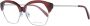 EMILIO PUCCI Rode Butterfly Optische Monturen met Kunststof Lenzen Red Dames - Thumbnail 1