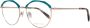 EMILIO PUCCI Turquoise Metalen Optische Frames Volledige-Rand Stijl Blue Dames - Thumbnail 1
