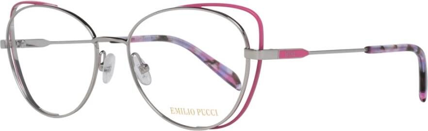 EMILIO PUCCI Zilveren Dames Optische Monturen Gray Dames