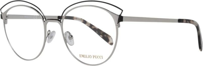 EMILIO PUCCI Zilveren Metalen Optische Brillen voor Vrouwen Gray Dames