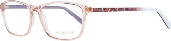 EMILIO PUCCI Oranje Rechthoekige Optische Monturen voor Vrouwen Orange Dames