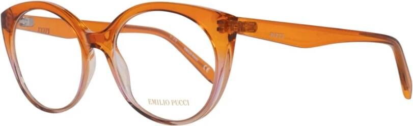 EMILIO PUCCI Oranje Kunststof Optische Brillen voor Vrouwen Orange Dames
