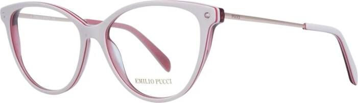 EMILIO PUCCI Roze Vlinder Optische Frames met Merkhoes Pink Dames