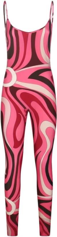 EMILIO PUCCI Playsuits Roze Dames