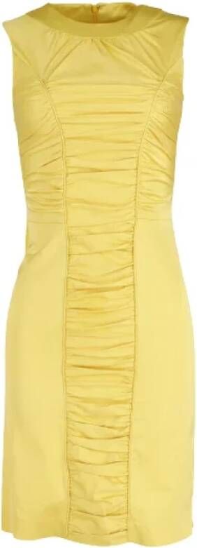 Emilio Pucci Pre-owned Fabric dresses Yellow Dames