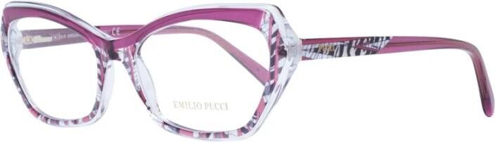 EMILIO PUCCI Paarse Cat Eye Optische Monturen Purple Dames