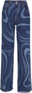 EMILIO PUCCI Rechte Broek Blauw Dames