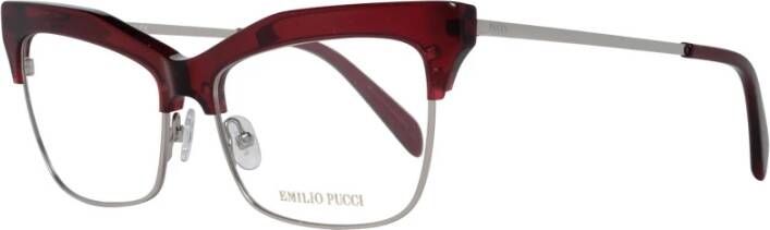 EMILIO PUCCI Rode Vrouwen Full-Rim Optische Monturen Red Dames