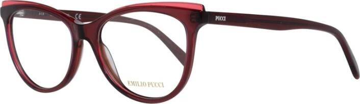 EMILIO PUCCI Rode Vrouwen Optische Monturen Volledig Omrand Red Dames