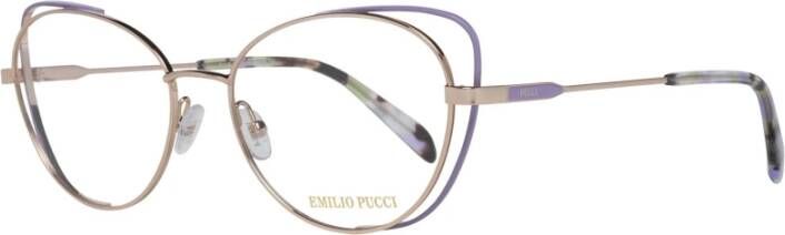EMILIO PUCCI Rose Gouden Optische Monturen voor Vrouwen Pink Dames