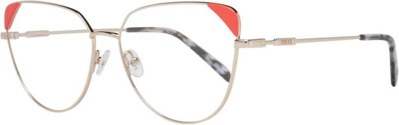 EMILIO PUCCI Roségouden Cat Eye Optische Monturen Pink Dames