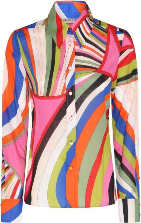 EMILIO PUCCI Shirts Blauw Dames