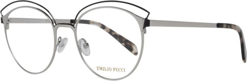 EMILIO PUCCI Zilveren Metalen Optische Brillen voor Vrouwen Gray Dames