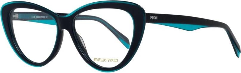 EMILIO PUCCI Trendy Turquoise Optische Monturen Blue Dames