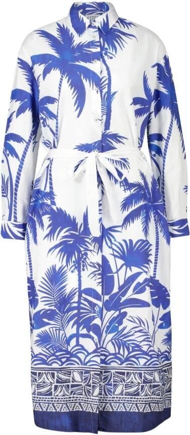 Emily Van den Bergh Elegante Overhemdjurk met Afneembare Onderjurk Multicolor Dames