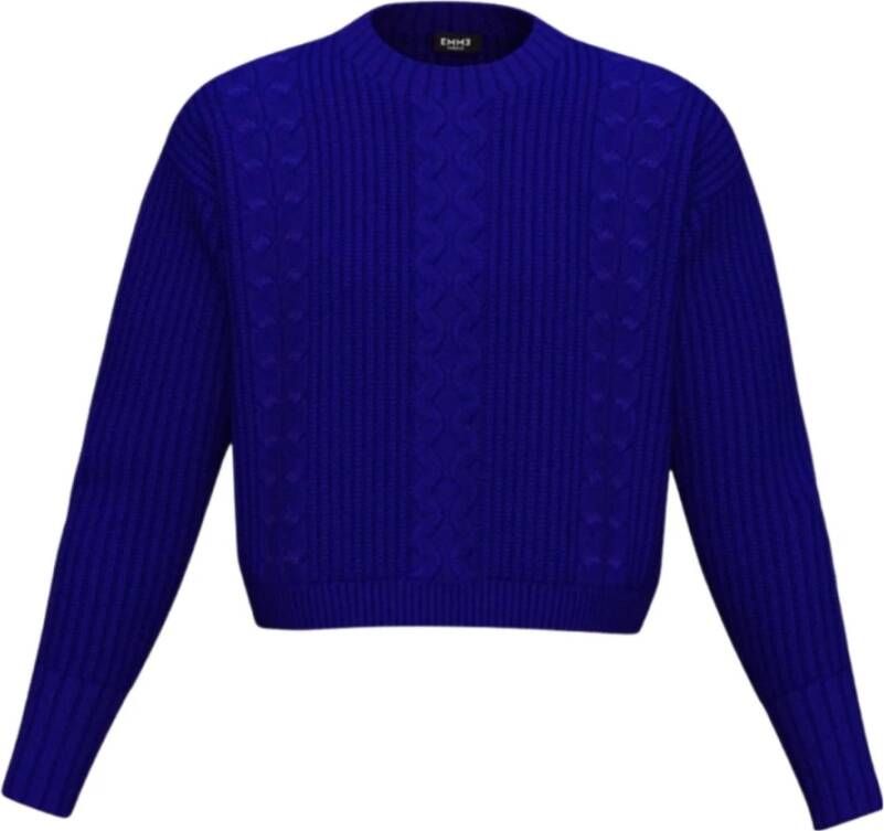 Emme DI Marella Katoenen Sweatshirt Conte-002 Blauw Dames