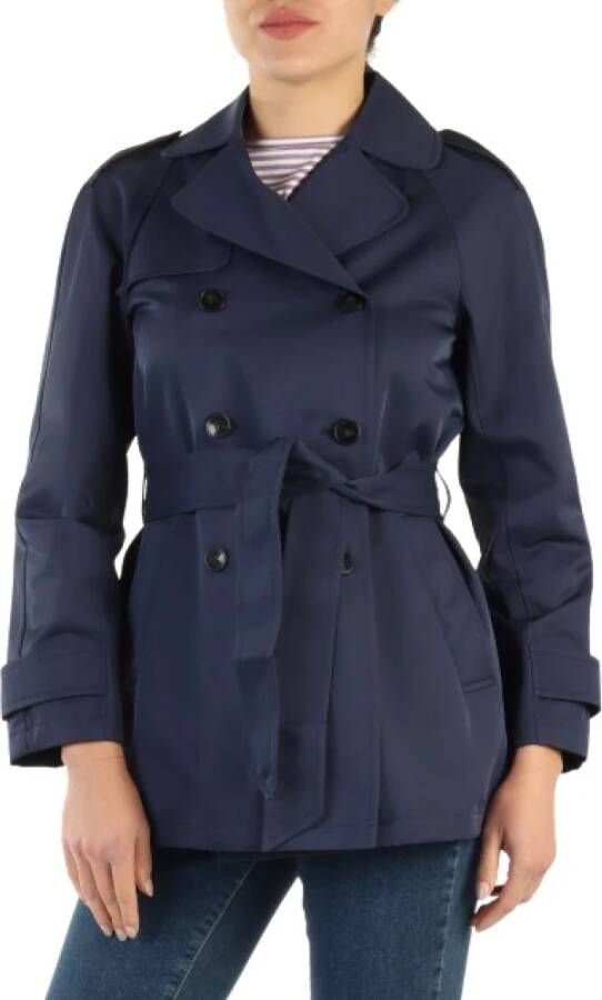 Emme DI Marella Trench Coats Blauw Dames