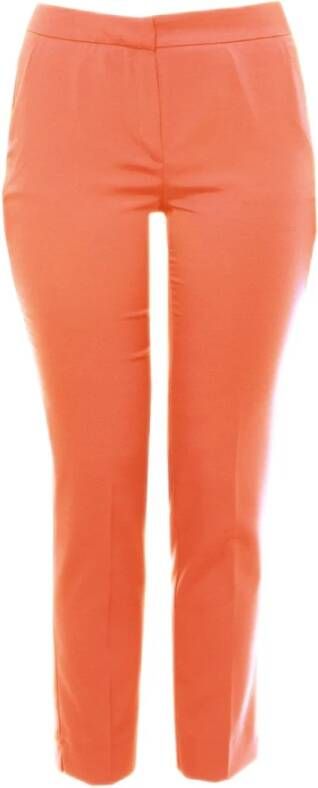 Emme DI Marella Straight Trousers Oranje Dames