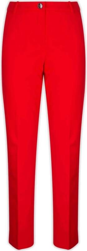 Emme DI Marella Straight Trousers Rood Dames