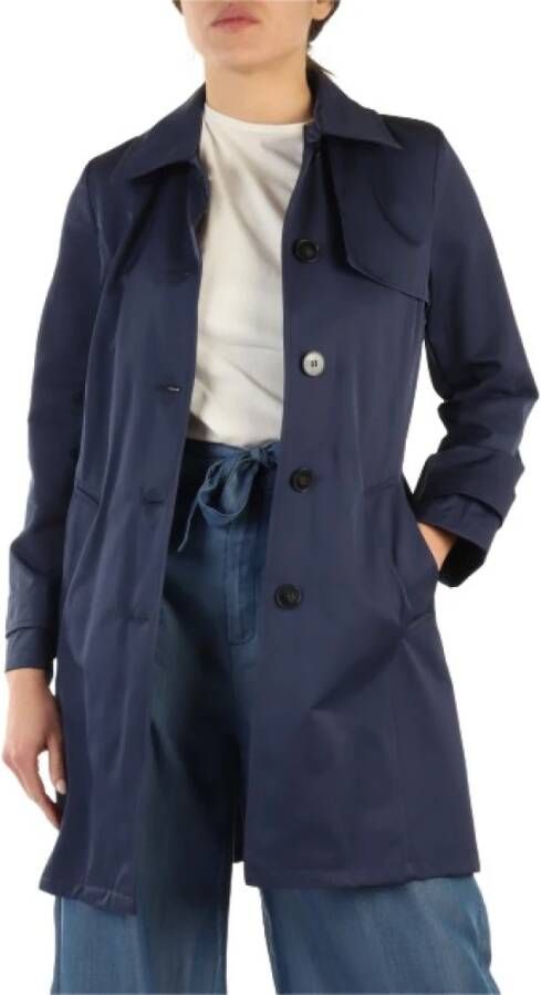 Emme DI Marella Trench Coats Blauw Dames