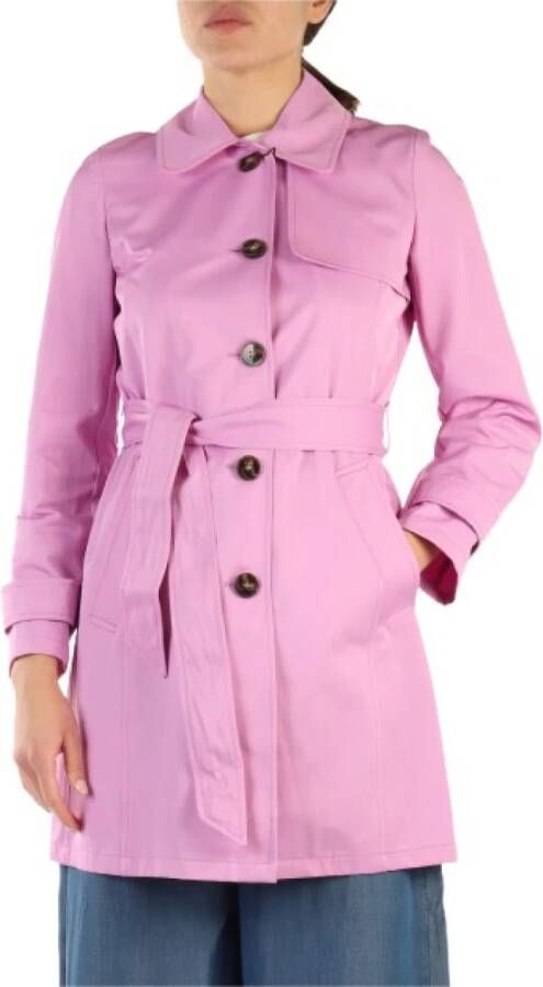Emme DI Marella Trench Coats Roze Dames
