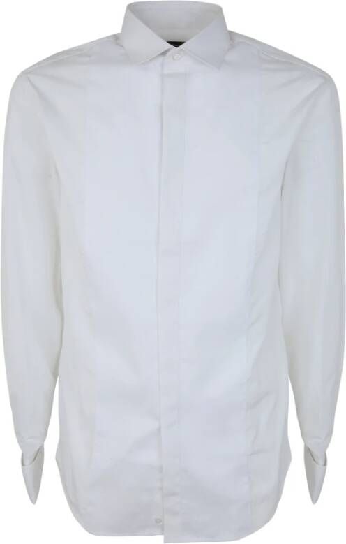 Emporio Armani 101 Witte Klassieke Overhemd White Heren