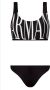 Emporio Armani 2-delig zwempak met groot logo Zwart Dames - Thumbnail 1