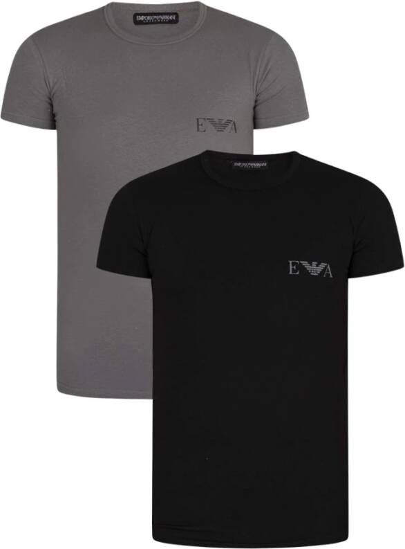 Emporio Armani T-shirt met logoprint model 'BOLD MONOGRAM'