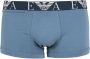 Emporio Armani 3-Pack Boxershorts met Elastische Tailleband Blauw Heren - Thumbnail 2