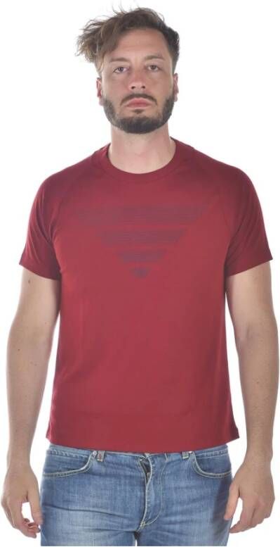 Emporio Armani Upgrade je casual garderobe met deze 3Z1T711Jprzrosso Sweatshirt voor heren Red Heren