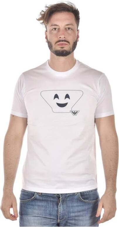 Emporio Armani Witte T-shirt van Hoge Kwaliteit voor Heren White Heren