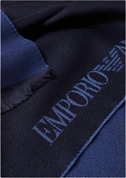 Emporio Armani Winter Sjaal voor Heren 625007Cc307Bluscuro Blue Heren