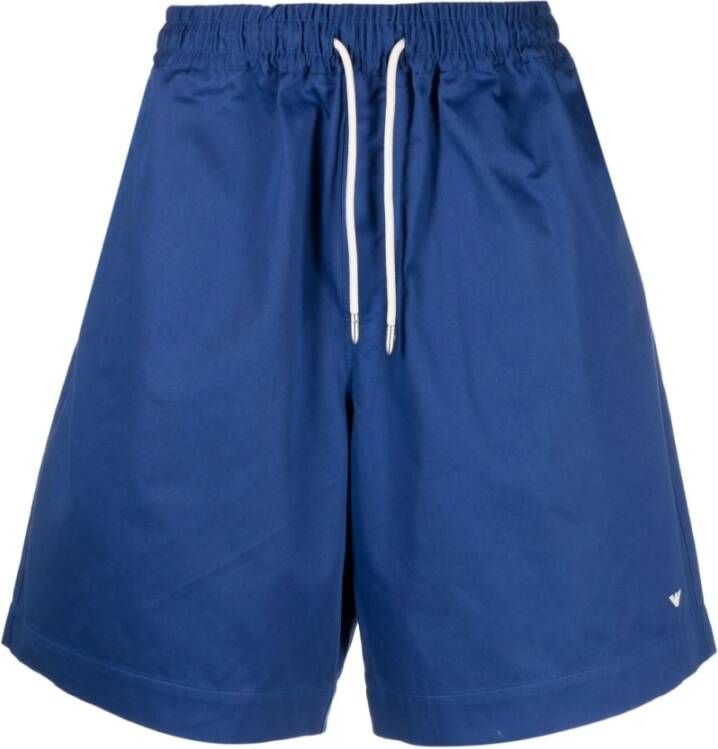 Emporio Armani Blauwe Bermuda Shorts Blue Heren