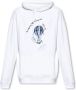 Emporio Armani Bedrukte hoodie White Heren - Thumbnail 1