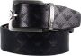 Emporio Armani Blauwe Omkeerbare Leren Riem voor Heren Blue Heren - Thumbnail 1