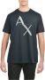 Armani Exchange Heren Katoenen T-Shirt voor Lente Zomer Black Heren - Thumbnail 2