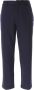 Emporio Armani Blauwe Marineblauwe Broek met Ritssluiting Blauw Heren - Thumbnail 2