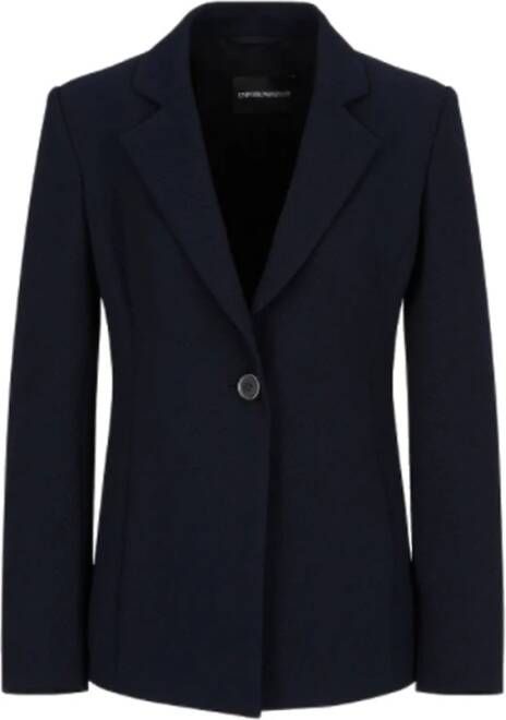 Emporio Armani Elegante Jas Blue Dames