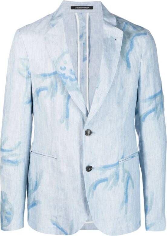 Emporio Armani Blazers Blauw Heren