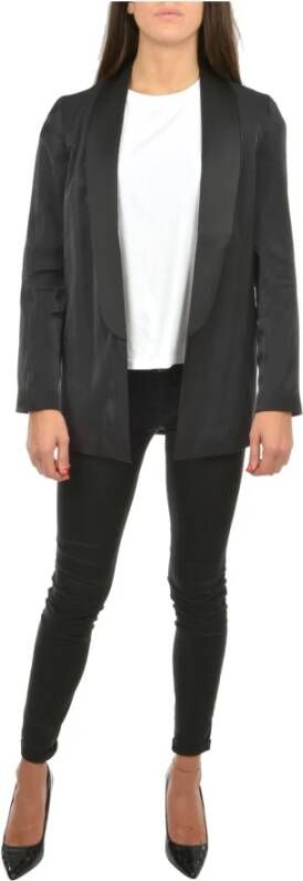Emporio Armani Stijlvolle Open Blazer Jas voor Dames Black Dames