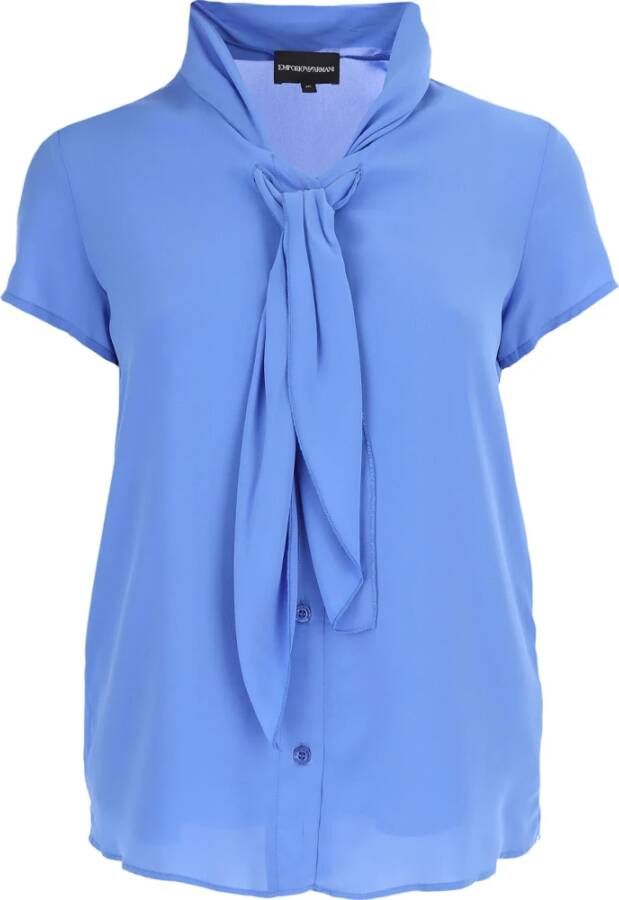 Emporio Armani Blauw Groene Stijlvolle Shirts voor Vrouwen Blue Dames