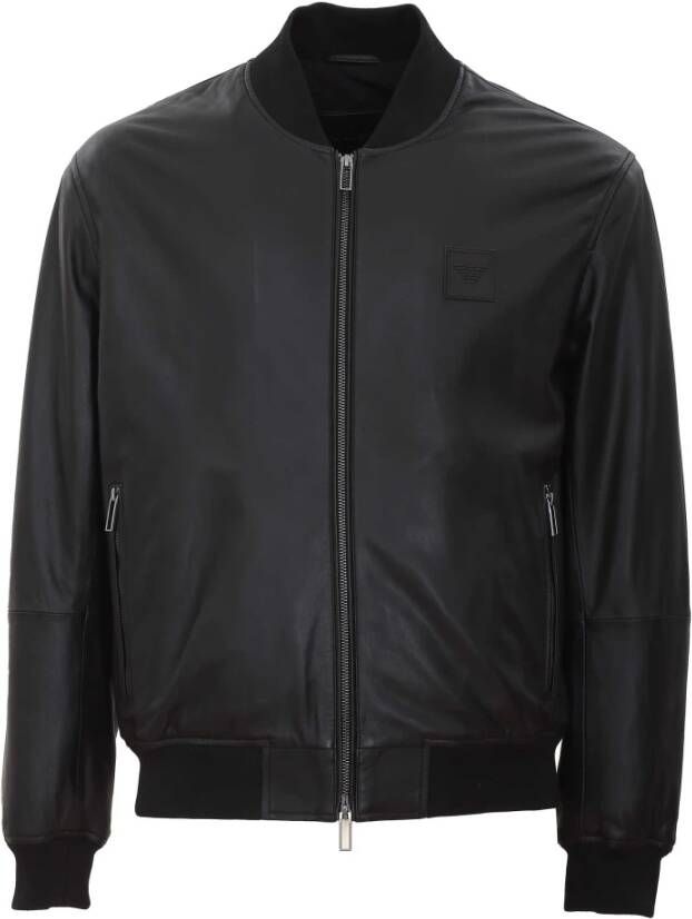 Emporio Armani Blouson Jacket Black Zwart Heren