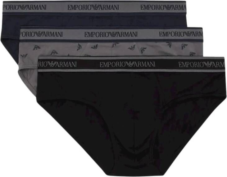 Emporio Armani Slip met logoband in set van 3 stuks