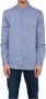 Emporio Armani Casual Linnen Overhemd Blue Heren - Thumbnail 1